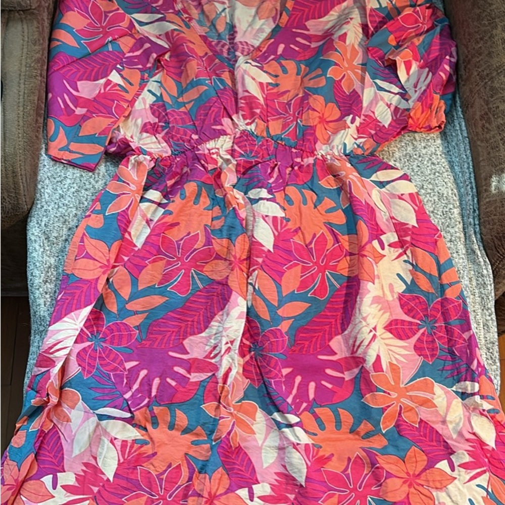 Vibrant Floral Dress